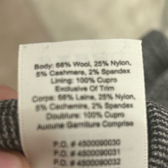 Wilfred Tie Belt High Waist Ankle Wool/Cashmere Blend Pant, Size 4 - Picture 2 of 7